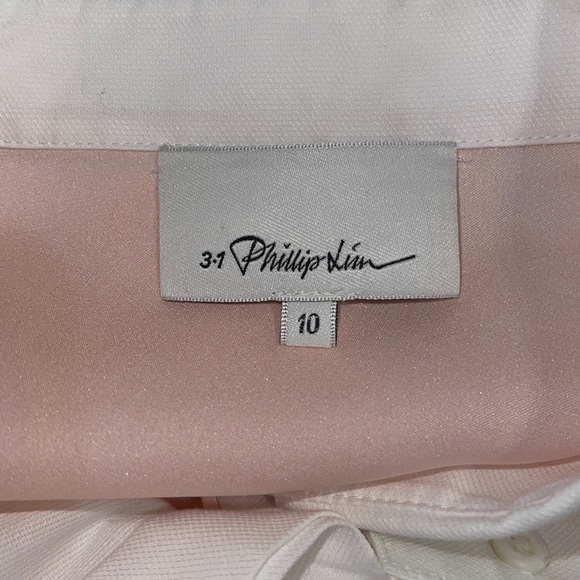 3.1 Phillip Lim Two-Tone Chiffon Shirt 10 - Picture 10 of 11